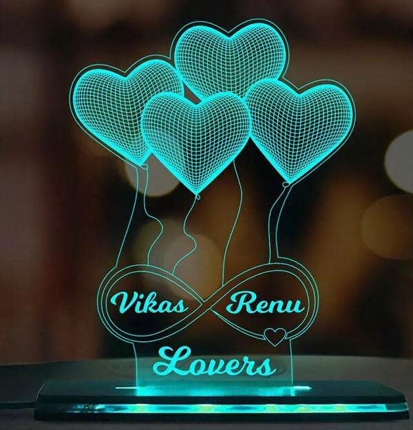 PERSONALISED INFINITE SMILE LED TABLE LAMP