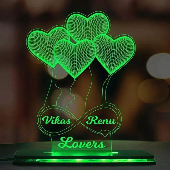 PERSONALISED INFINITE SMILE LED TABLE LAMP Million Smiles