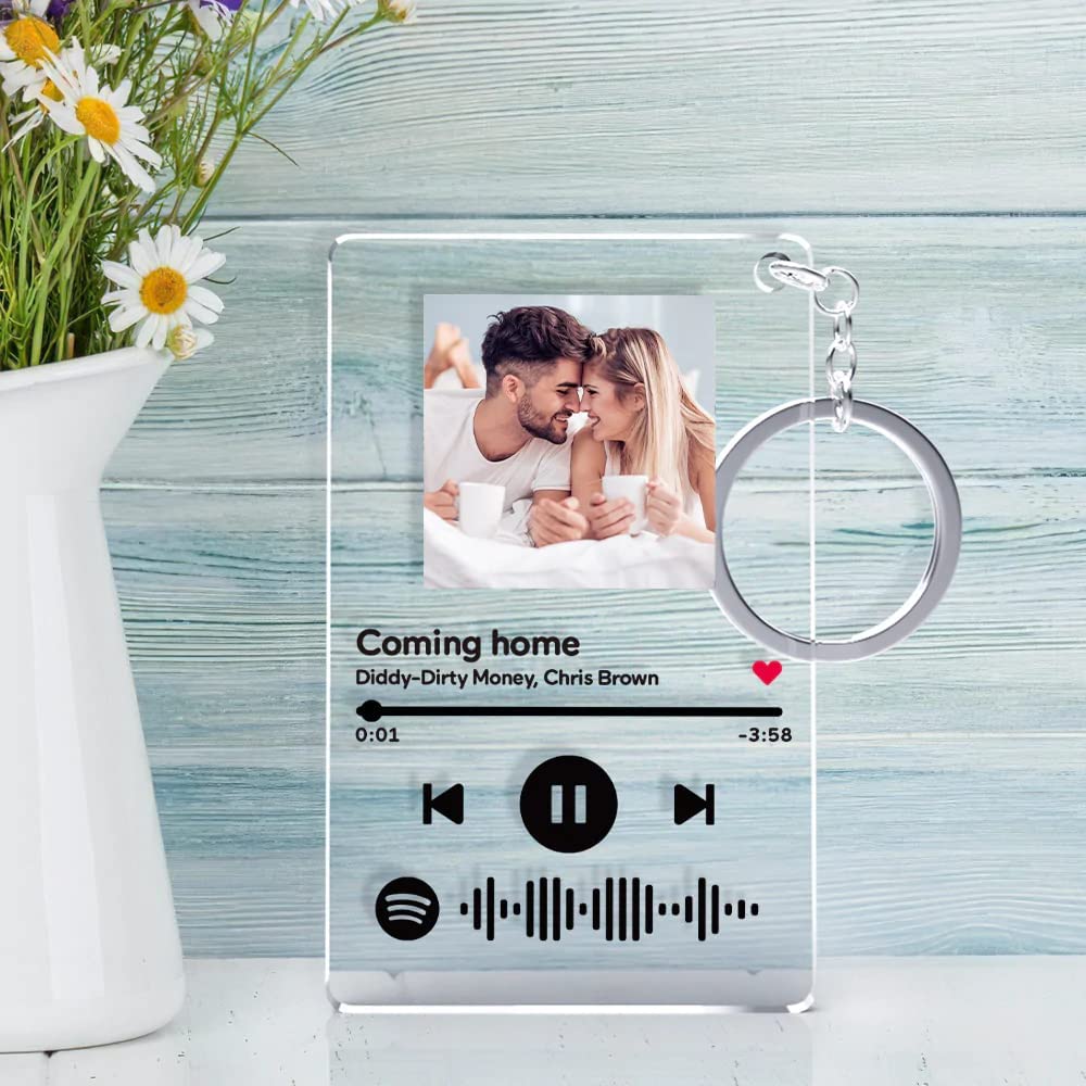 PERSONALIZED KEYCHAIN - SPOTIFY SMILE