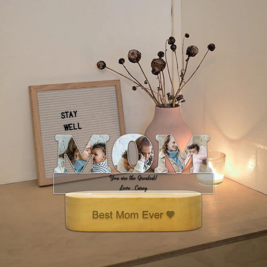 PERSONALIZED ONLY MOM'S SMILE - ACRYLIC 3D LAMP