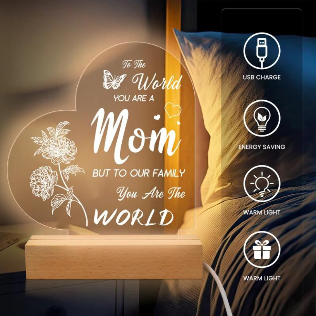 PERSONALIZED MOM SMILE - ACRYLIC LAMP