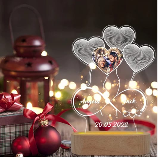 PERSONALIZED INFINITE LOVE LAMP - Photo Edition