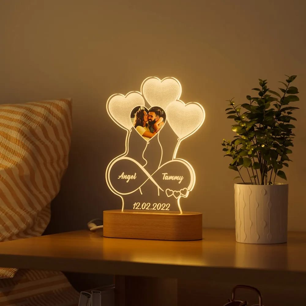 PERSONALIZED INFINITE LOVE LAMP - Photo Edition