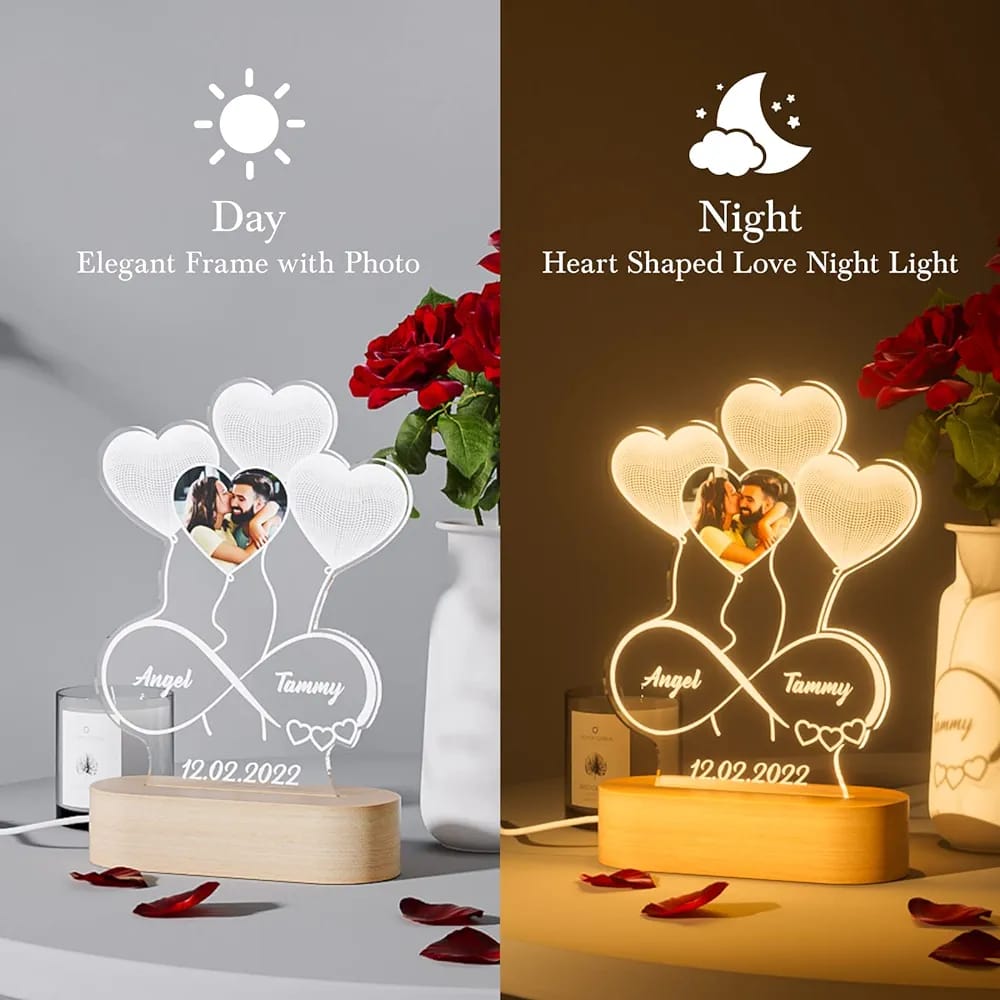 PERSONALIZED INFINITE LOVE LAMP - Photo Edition