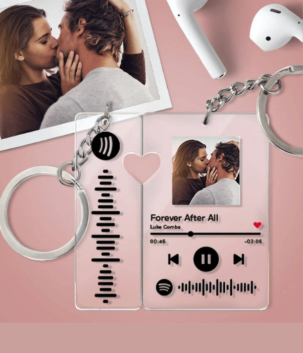 PERSONALIZED KEYCHAIN - SPOTIFY SMILE